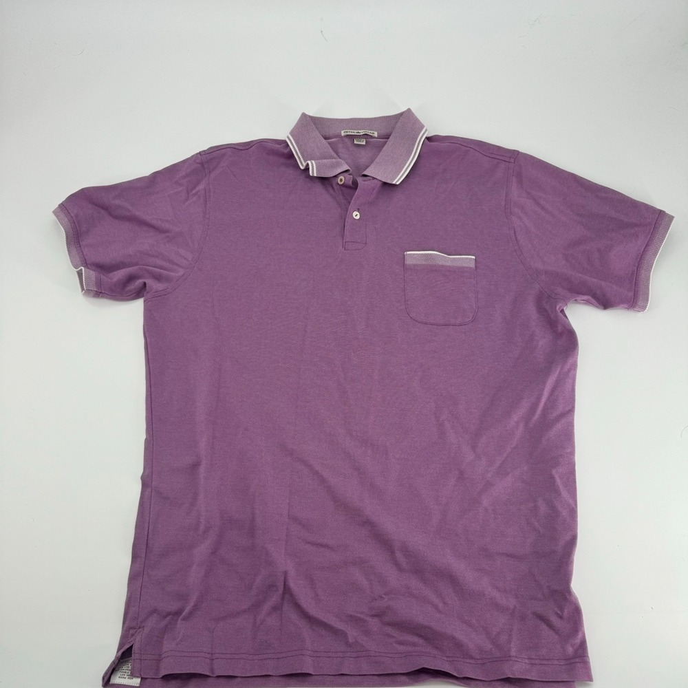 Peter Millar Men's‎ Purple Short Sleeve Polo Shirt with Pocket